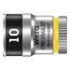 Wera 003725 8790 HMA HF Zyklop Socket, 1/4" Drive with Holding Function - 10.0mm