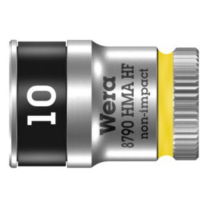 Wera 003725 8790 HMA HF Zyklop Socket, 1/4" Drive with Holding Function - 10.0mm