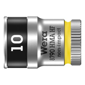 Wera 003725 8790 HMA HF Zyklop Socket, 1/4" Drive with Holding Function - 10.0mm