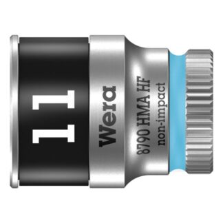 Wera 003726 8790 HMA HF Zyklop Socket, 1/4" Drive with Holding Function - 11.0mm