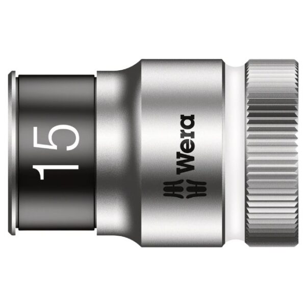 Wera 003735 8790 HMC HF 15 1/2" Drive Zyklop Socket with Holding Function, 15mm