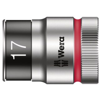 Wera 003737 8790 HMC HF 17 1/2" Drive Zyklop Socket with Holding Function, 17mm