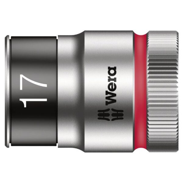 Wera 003737 8790 HMC HF 17 1/2" Drive Zyklop Socket with Holding Function, 17mm