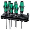 Wera 105622 335/350/355/6 Kraftform Plus Slotted/PH/PZ Lasertip Screwdriver Set and Rack 6-Piece Wera 105622 335/350/355/6 Kraftform Plus Slotted/PH/PZ Lasertip Screwdriver Set and Rack 6-Piece