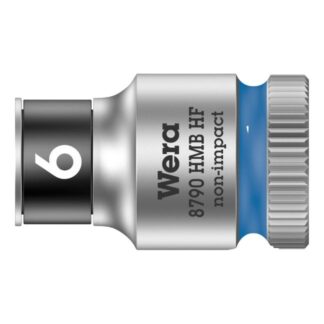 Wera 003740 8790 HMBHF 19 3/8" Drive Zyklop Socket with Holding Function, 6.0mm
