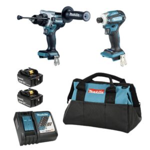 Makita DLX2455TX4 18V LXT Brushless Cordless 2-Tool Combo Kit