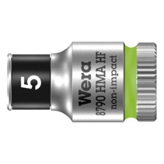 Wera 003719 8790 HMA HF Zyklop Socket with Holding Function 1/4" Drive x 5.0mm x 23mm