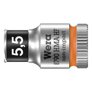 Wera 003720 8790 HMA HF Zyklop Socket with Holding Function 1/4" Drive x 5.5mm x 23mm