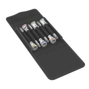 Wera 003185 8767 B 3/8" Drive Zyklop Torx Bit Long Torx Socket Set with Holding Function