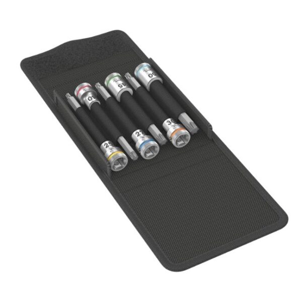 Wera 003185 8767 B 3/8" Drive Zyklop Torx Bit Long Torx Socket Set with Holding Function Wera 003185 8767 B 3/8" Drive Zyklop Torx Bit Long Torx Socket Set with Holding Function