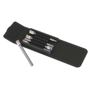 Wera 003345 8740 A HF 1 Zyklop 1/4" Drive Bit Socket Set with Holding Function, 5-Piece