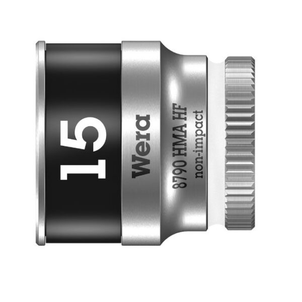 Wera 003010 8790 HMA HF Zyklop Socket, 1/4" Drive with Holding Function - 15mm