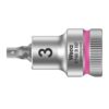 Wera 003030 870 B HF Zyklop Hex-Plus 3/8" Drive Bit Socket with Holding Function-3.0 mm