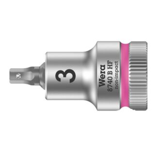 Wera 003030 870 B HF Zyklop Hex-Plus 3/8" Drive Bit Socket with Holding Function-3.0 mm