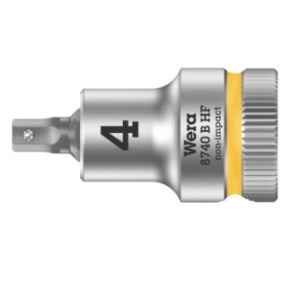Wera 003031 870 B HF Zyklop Hex-Plus 3/8" Drive Bit Socket with Holding Function-4.0 mm