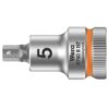Wera 003033 870 B HF Zyklop Hex-Plus 3/8" Drive Bit Socket with Holding Function-5.0 mm