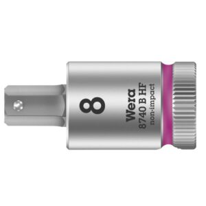 Wera 003039 870 B HF Zyklop Hex-Plus 3/8" Drive Bit Socket with Holding Function-8.0 mm
