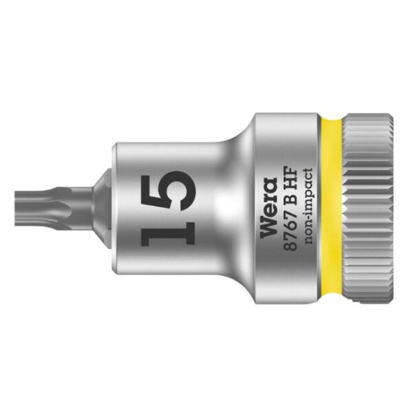 Wera 003060 8767 B HF 3/8" Drive Zyklop Torx Bit Socket with Holding Function-T15 Wera 003060 8767 B HF 3/8" Drive Zyklop Torx Bit Socket with Holding Function-T15