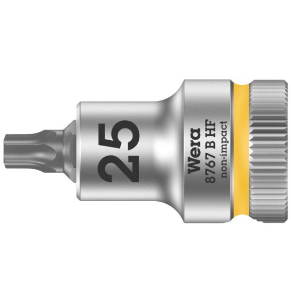 Wera 003062 8767 B HF 3/8" Drive Zyklop Torx Bit Socket with Holding Function-T25 Wera 003062 8767 B HF 3/8" Drive Zyklop Torx Bit Socket with Holding Function-T25