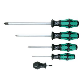 Wera 346301 355/5 Kraftform Plus Pozidriv Screwdriver Set