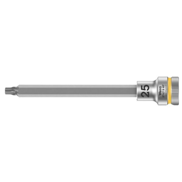 Wera 003063 8767 B HF Zyklop Hex-Plus 3/8" Drive Long Bit Socket with Holding Function-T25 Wera 003063 8767 B HF Zyklop Hex-Plus 3/8" Drive Long Bit Socket with Holding Function-T25