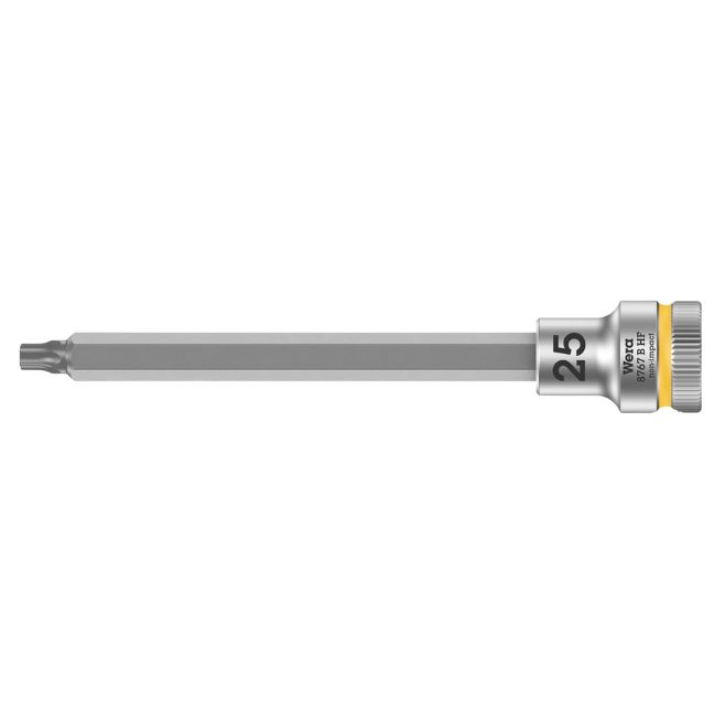 Wera 003063 8767 B HF Zyklop Hex-Plus 3/8" Drive Long Bit Socket with Holding Function-T25