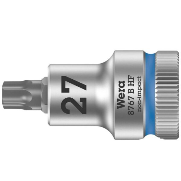 Wera 003064 8767 B HF 3/8" Drive Zyklop Torx Bit Socket with Holding Function-T27 Wera 003064 8767 B HF 3/8" Drive Zyklop Torx Bit Socket with Holding Function-T27
