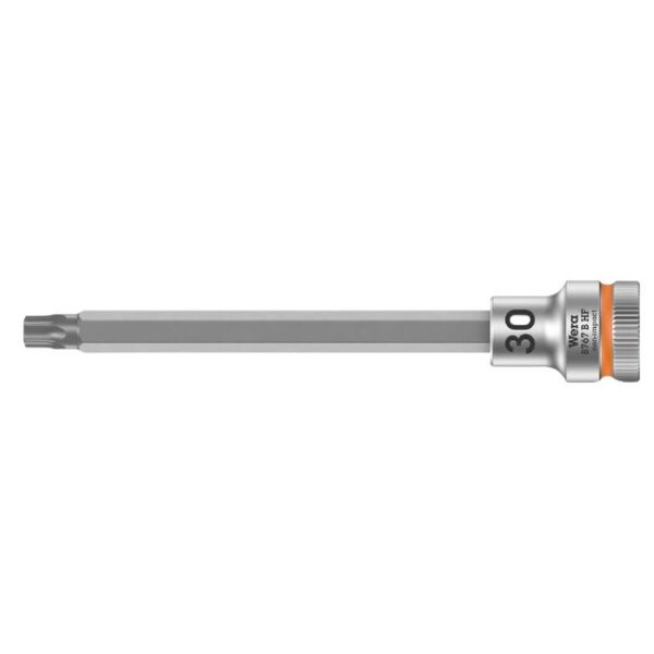 Wera 003067 8767 B HF Zyklop Hex-Plus 3/8" Drive Long Bit Socket with Holding Function-T30 Wera 003067 8767 B HF Zyklop Hex-Plus 3/8" Drive Long Bit Socket with Holding Function-T30