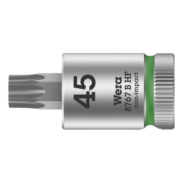 Wera 003070 8767 B HF 3/8" Drive Zyklop Torx Bit Socket with Holding Function-T45 Wera 003070 8767 B HF 3/8" Drive Zyklop Torx Bit Socket with Holding Function-T45