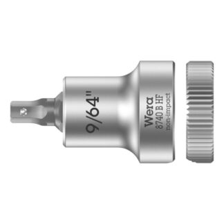 Wera 003082 3/8" Drive Zyklop Hex-Plus Bit Socket with Holding Function-9/64"