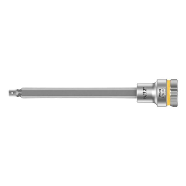 Wera 003084 8767 B HF Zyklop Hex-Plus 3/8" Drive Long Bit Socket with Holding Function-5/32" Wera 003084 8767 B HF Zyklop Hex-Plus 3/8" Drive Long Bit Socket with Holding Function-5/32"