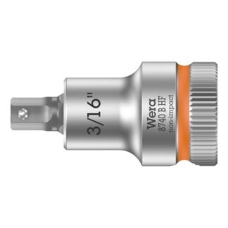Wera 003085 3/8" Drive Zyklop Hex-Plus Bit Socket with Holding Function-3/16"