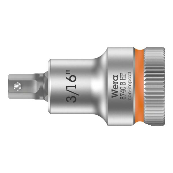 Wera 003085 3/8" Drive Zyklop Hex-Plus Bit Socket with Holding Function-3/16" Wera 003085 3/8" Drive Zyklop Hex-Plus Bit Socket with Holding Function-3/16"