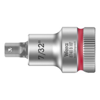 Wera 003087 3/8" Drive Zyklop Hex-Plus Bit Socket with Holding Function-7/32"