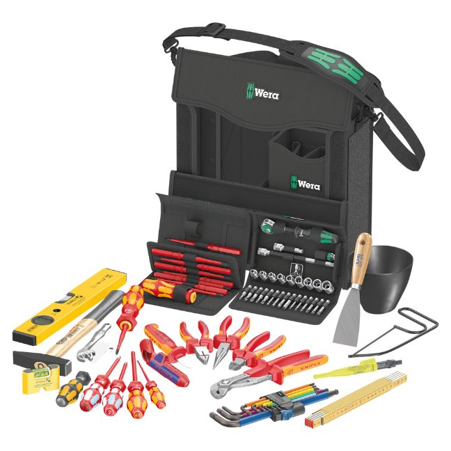 Wera 134025 2go E Tool Set for Electricians 73-Piece BC Fasteners   Tools