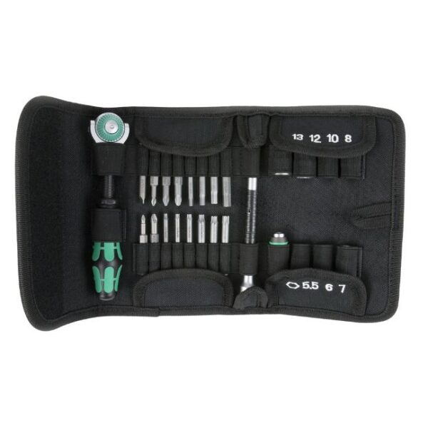 Wera 051045 Kraftform Kompakt Zyklop Ratchet 1/4" Drive Metric Set, 26-Piece Wera 051045 Kraftform Kompakt Zyklop Ratchet 1/4" Drive Metric Set, 26-Piece