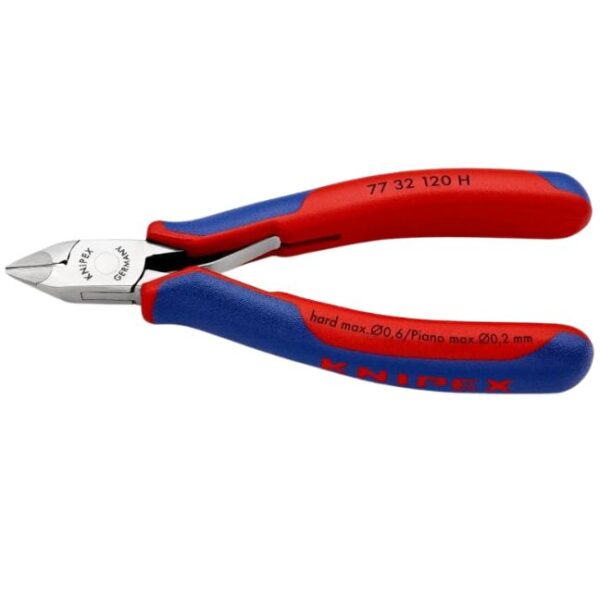 Knipex 7732120H 4-3/4" (120mm) Electronics Diagonal Cutters with Carbide Cutting Edges Knipex 7732120H 4-3/4" (120mm) Electronics Diagonal Cutters with Carbide Cutting Edges