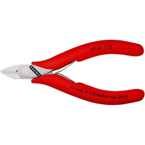 Knipex 7741115 4-1/2" (115mm) Electronics Diagonal Cutters Knipex 7741115 4-1/2" (115mm) Electronics Diagonal Cutters