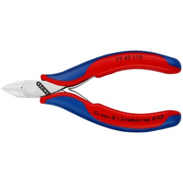 Knipex 7742115 4-1/2" (115mm) Electronics Diagonal Cutters Knipex 7742115 4-1/2" (115mm) Electronics Diagonal Cutters