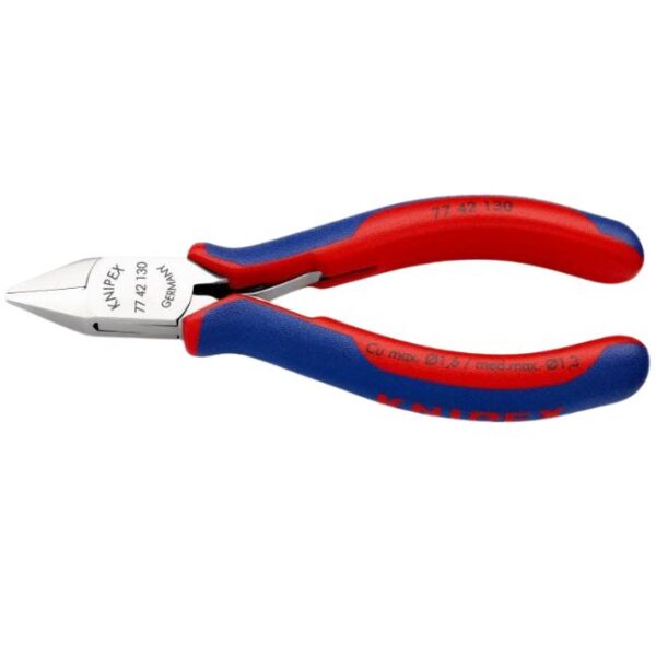Knipex 7742130 5-1/4" (130mm) Electronics Diagonal Cutters without Bevel Knipex 7742130 5-1/4" (130mm) Electronics Diagonal Cutters without Bevel