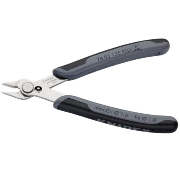 Knipex 7803125ESD 5" (125mm) Electronics SUPER KNIPS - 54HRC - ESD