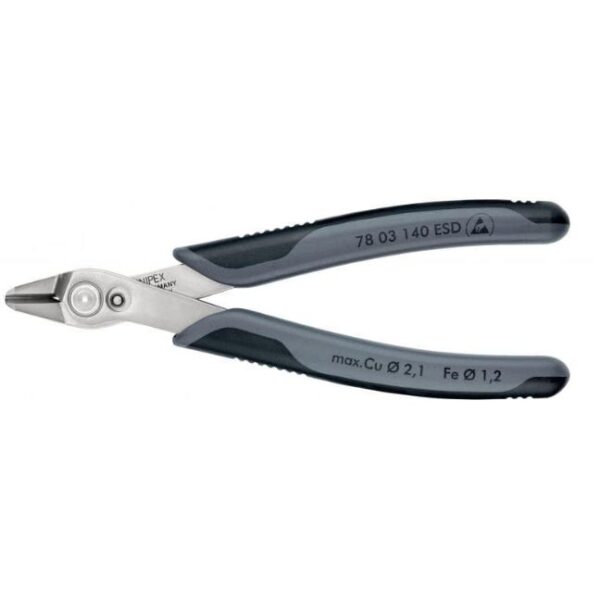 Knipex 7803140ESD 5-1/2" (140mm) Electronics SUPER KNIPS XL - 54HRC - ESD