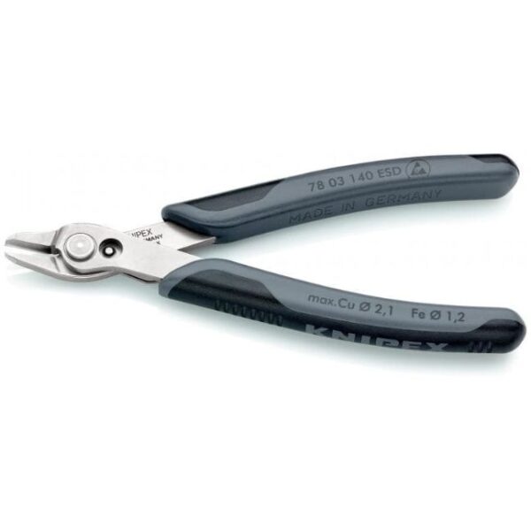 Knipex 7803140ESD 5-1/2" (140mm) Electronics SUPER KNIPS XL - 54HRC - ESD