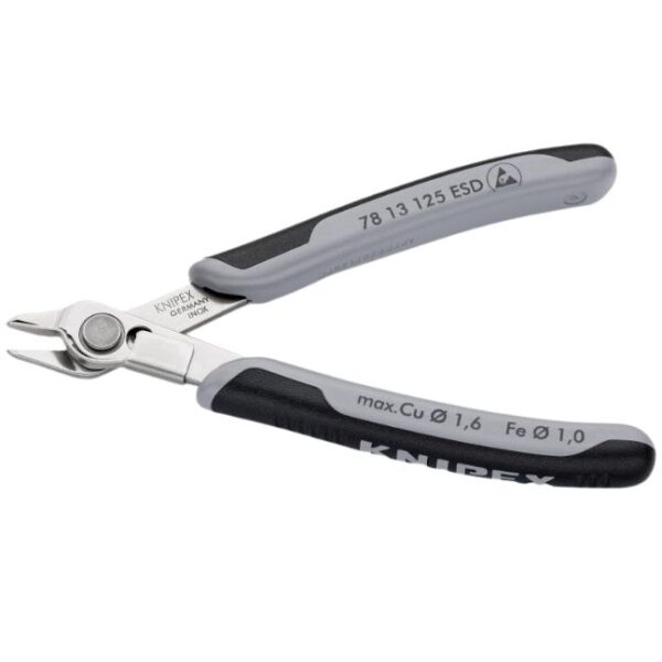 Knipex 7813125ESD 5" (125mm) Electronics SUPER KNIPS with Lead Catcher - ESD