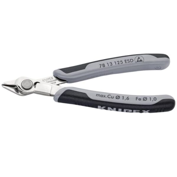 Knipex 7813125ESD 5" (125mm) Electronics SUPER KNIPS with Lead Catcher - ESD