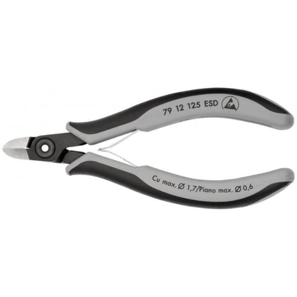 Knipex 7912125ESD 5" (125mm) Precision Electronics Side Cutters - Ultra Fine Wire Knipex 7912125ESD 5" (125mm) Precision Electronics Side Cutters - Ultra Fine Wire