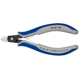 Knipex 7922125 5" (125mm) Precision Electronics Side Cutter - Round Head - ESD