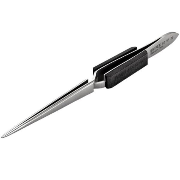 Knipex 929589 6-1/4" Stainless Steel Gripping Tweezers - Straight Nose Knipex 929589 6-1/4" Stainless Steel Gripping Tweezers - Straight Nose