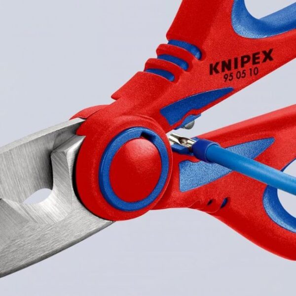 Knipex 950510 6-1/4" (160mm) Electricians' Shears with Crimper