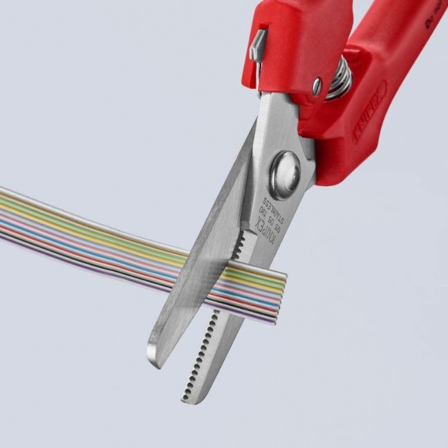 Knipex 95 05 190 Industrial Combination Shears – 190mm Workshop Scissors